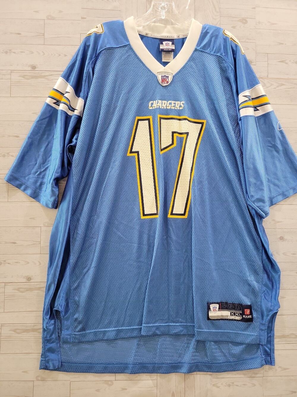 San Diego Chargers Philip Rivers #17 Jersey Mens 2XL Blue NFL Equipment RBK VTG